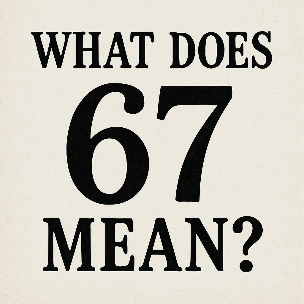 What Does 67 Mean
